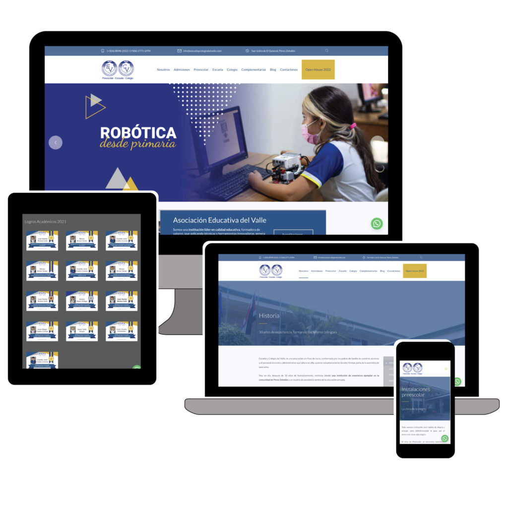 Escuela y Colegio Del Valle web